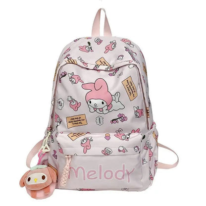 Sanrio Schooltas met My Melody, Cinnamoroll & Kuromi + Mini Tasje