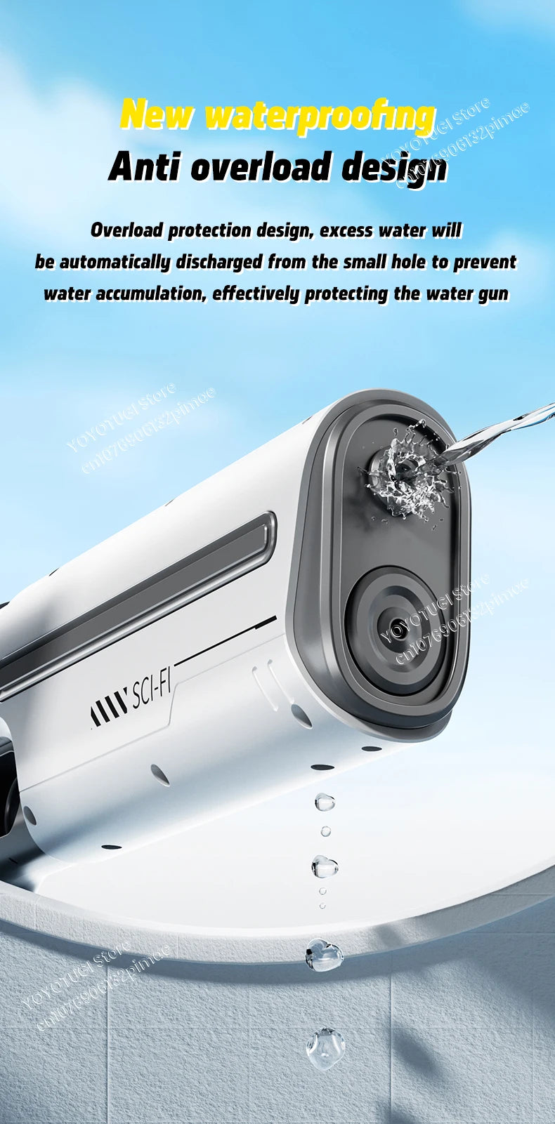 Elektrisch Waterpistool met Grote Capaciteit voor Kinderen