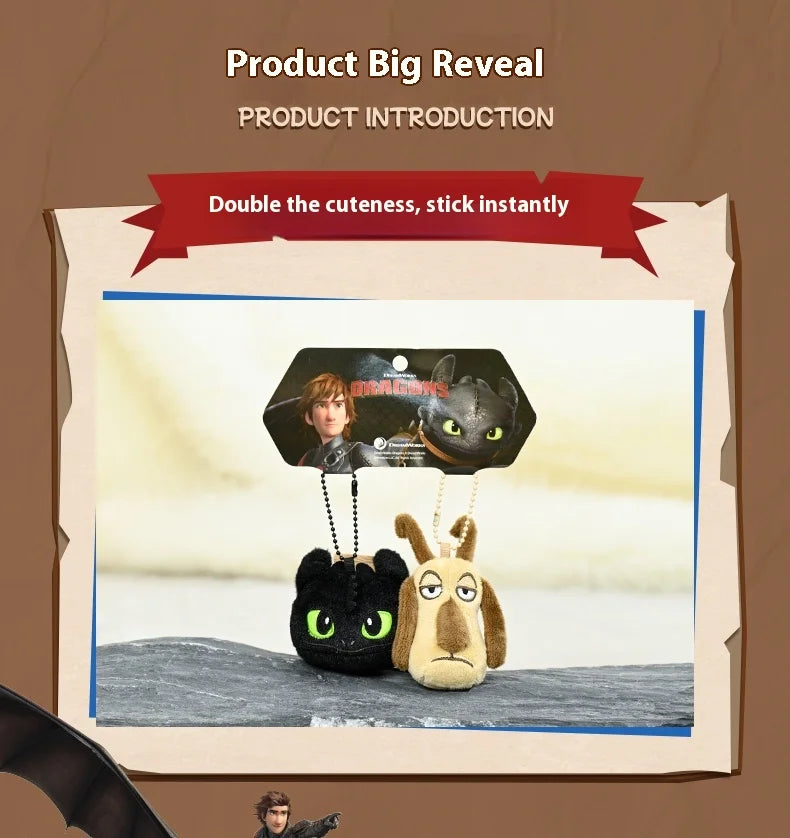 How To Train Your Dragon Tandloos Pluche Figuur met Magneet