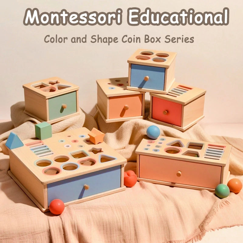 Montessori Object Permanent Box voor Fijne Motoriek