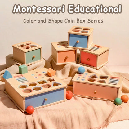 Montessori Object Permanent Box voor Fijne Motoriek