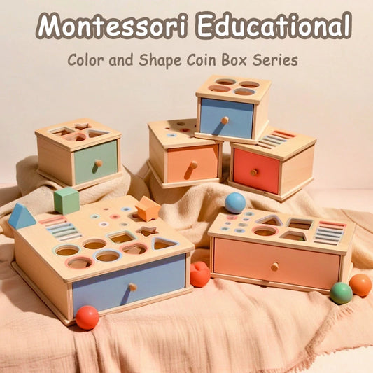 Montessori Object Permanent Box voor Fijne Motoriek