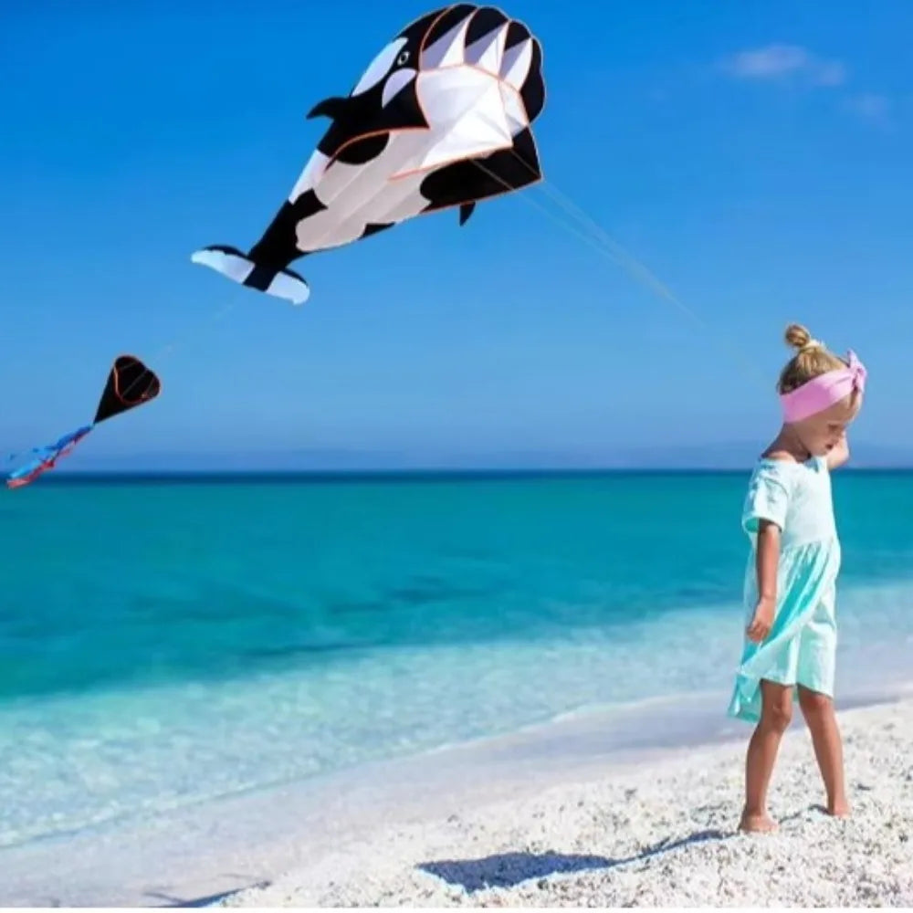 Grote Vlieger Walvis of Dolfijn – 2.2 meter met 100 meter vliegerlijn