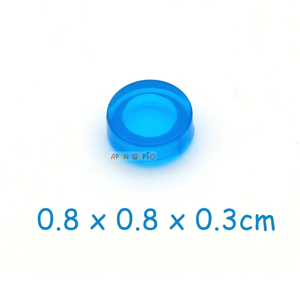 100 Ronde Bouwtegel Steentjes 1x1 | Compatibel met Lego