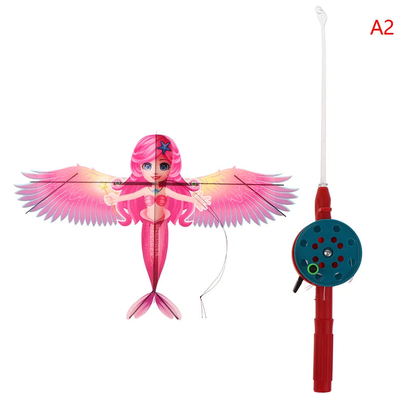 Mini Cartoon Vlieger voor Kinderen met Handvat (40 cm)