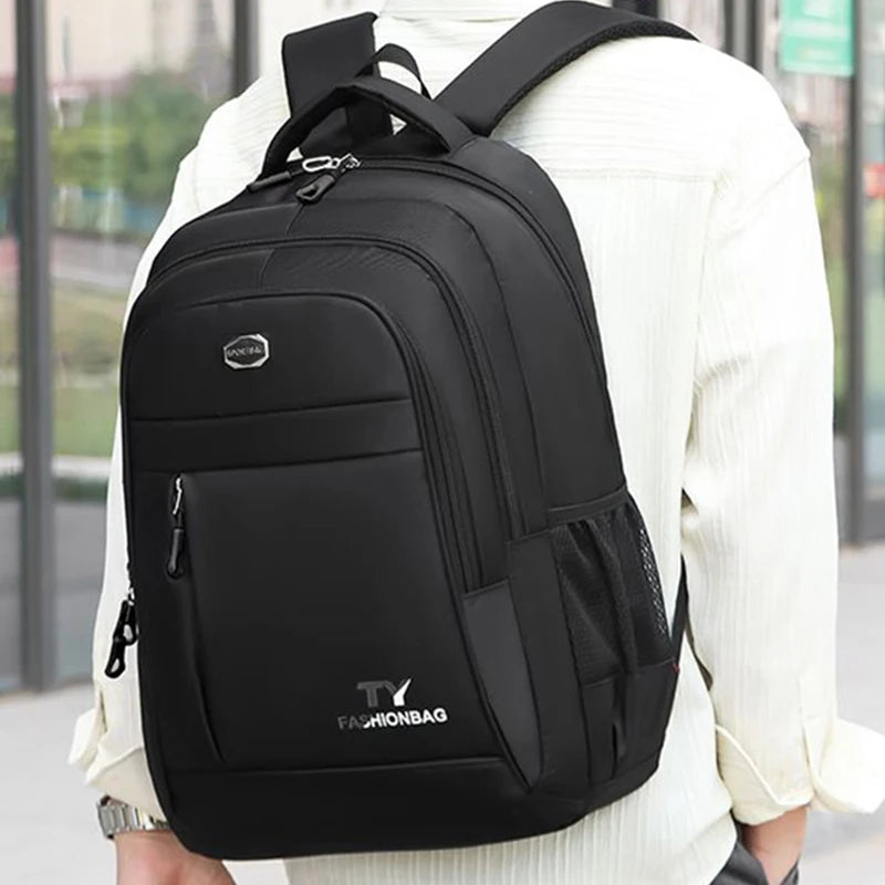 Ruime Unisex Nylon Rugzak voor Studenten en Reizen