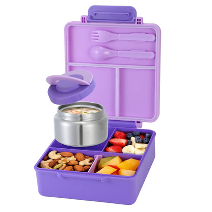 Kinder Lunchbox met Vakken en Geïsoleerd Bakje
