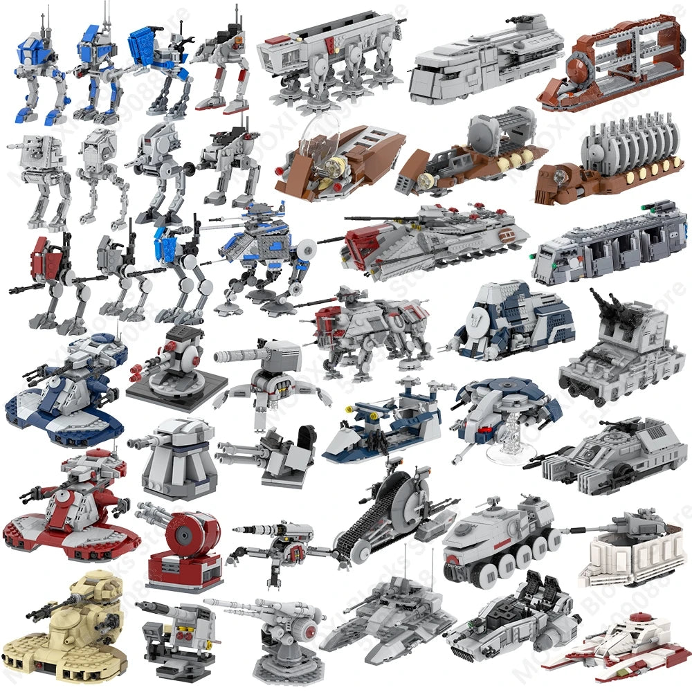 MOOXI Space Wars Bouwset: Voertuig & Tank Compatibel met LEGO®