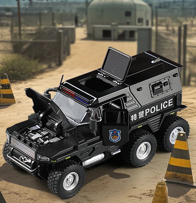 Speelgoed Politietruck Model | Diecast Voertuig met Geluid en Licht