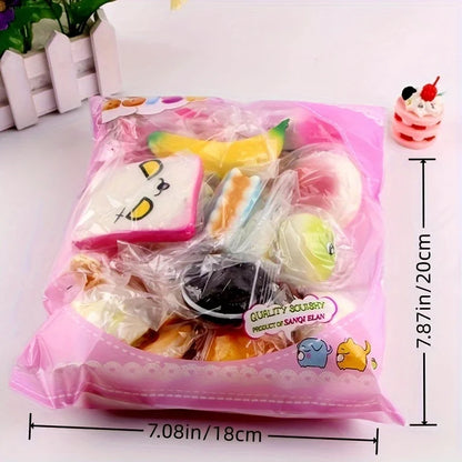 10 Stuks Zachte Mini Squishies Speelgoed