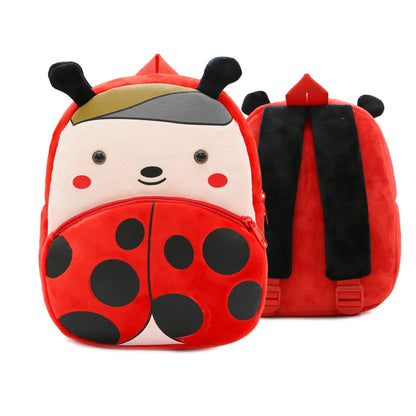 Leuke Pluchen Kinderrugzak met Dierenprint (4-6 Jaar)