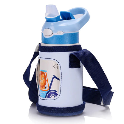Kinder Thermosfles RVS 400ml met Tuitrietje en Handgreep