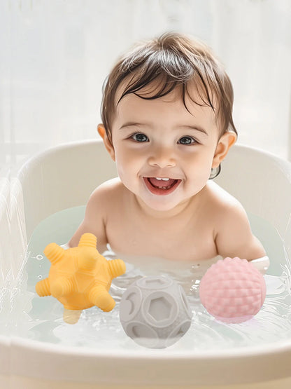 Set van 6 Baby Sensorische Ballen – Bijt- en Ontwikkelingsspeelgoed