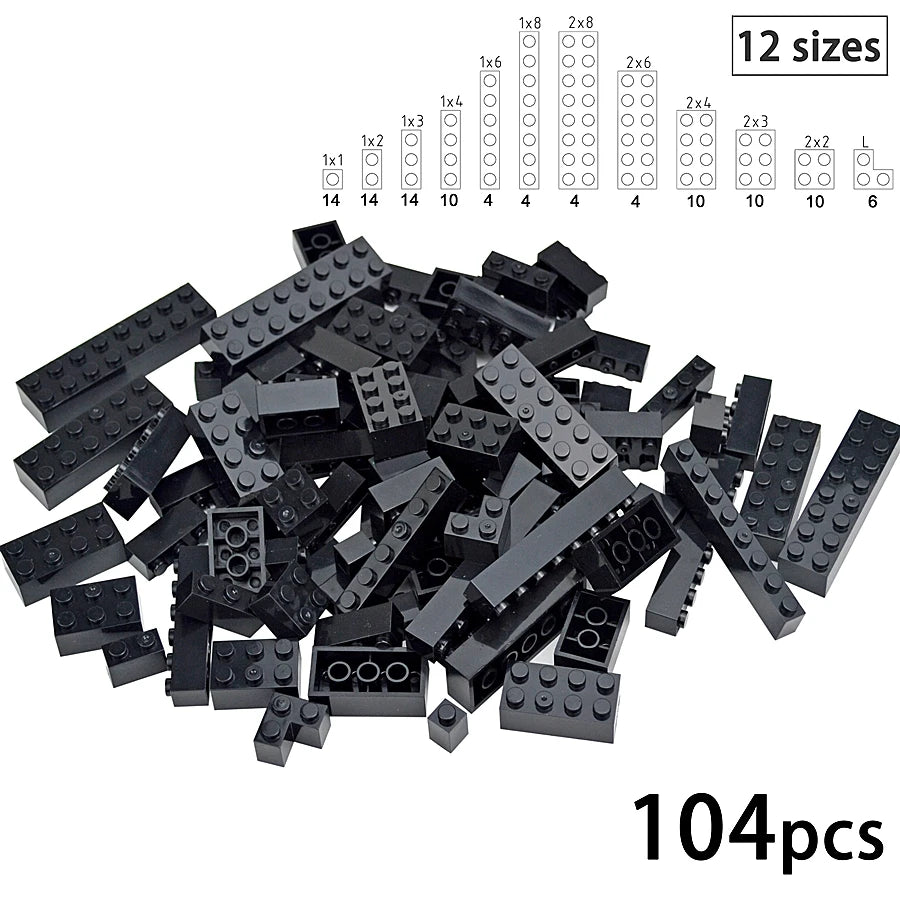 Kleine bouwstenen voor muren | Compatibel met Lego | Diverse maten
