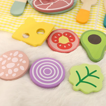 Houten Speelgoed Keuken Set met Kookgerei voor Kinderen