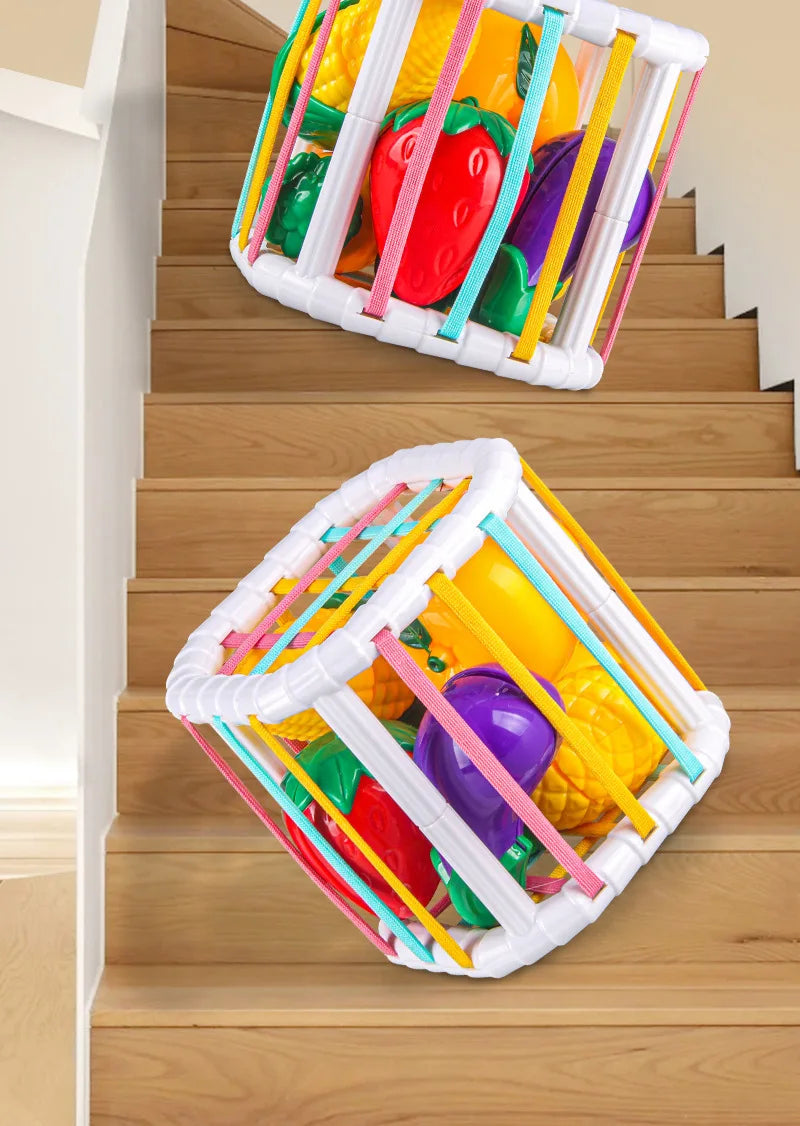 Montessori Speelset: Fruit Snijden en Vormen Sorteren