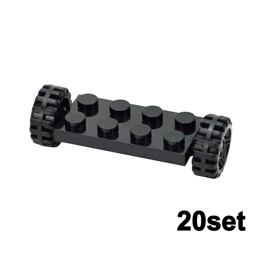 Wielen en assen set voor voertuigen – Compatibel met LEGO®