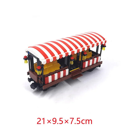 Kolenwagon Bouwset voor Trein | Compatibel met Lego Bouwblokken