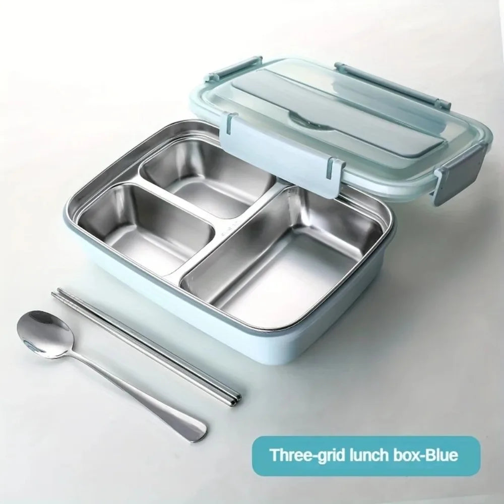 Geïsoleerde Lunchbox met Vakjes - Lekvrij & RVS Binnenkant
