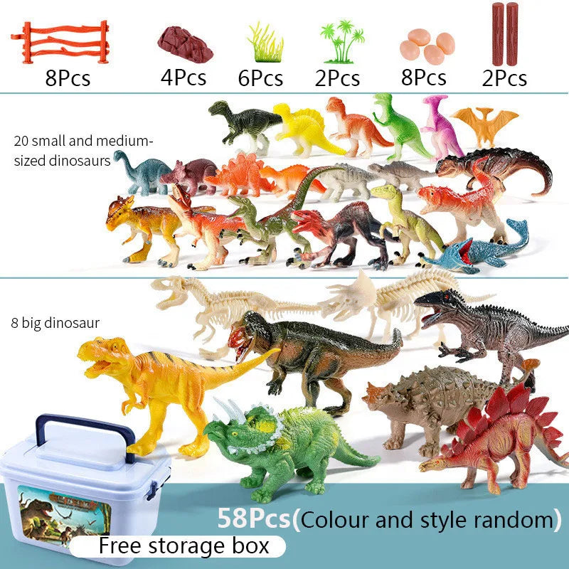 Set van Dinosaurus Figuren - Jurassic Modellen voor Kinderen
