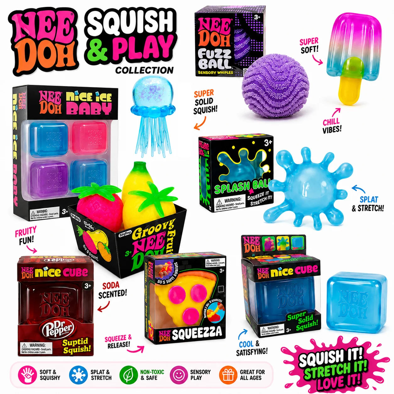 Squishy Fidget Speelgoed Set voor Stressvermindering