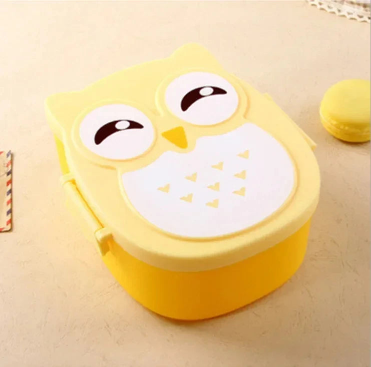 Bento Lunchbox voor Kinderen - Draagbaar met Bestek en Karakterprint