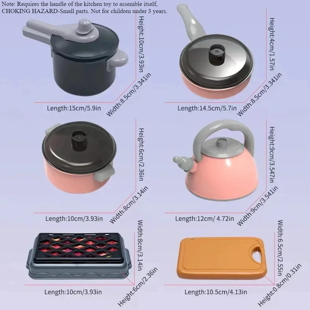 Speelkeuken Set met Accessoires, Pannen en Speeleten