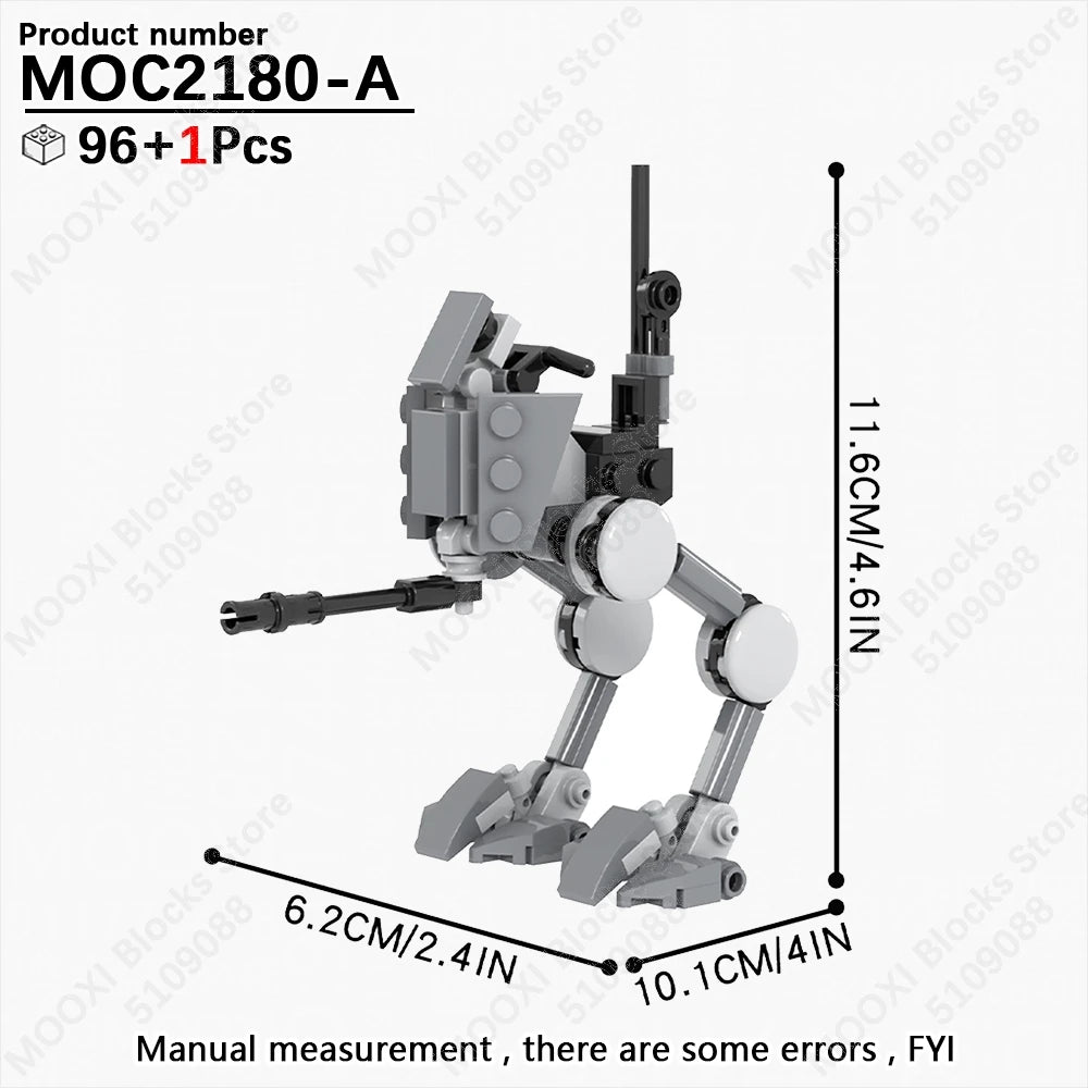 MOOXI Space Wars Bouwset: Voertuig & Tank Compatibel met LEGO®