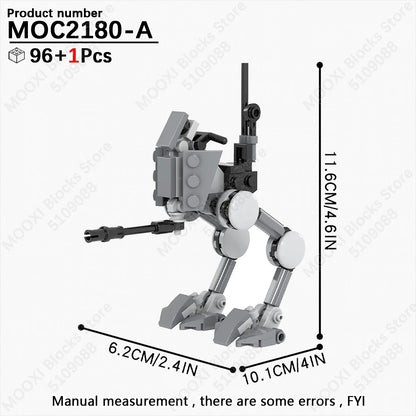 MOOXI Space Wars Bouwset: Voertuig & Tank Compatibel met LEGO®
