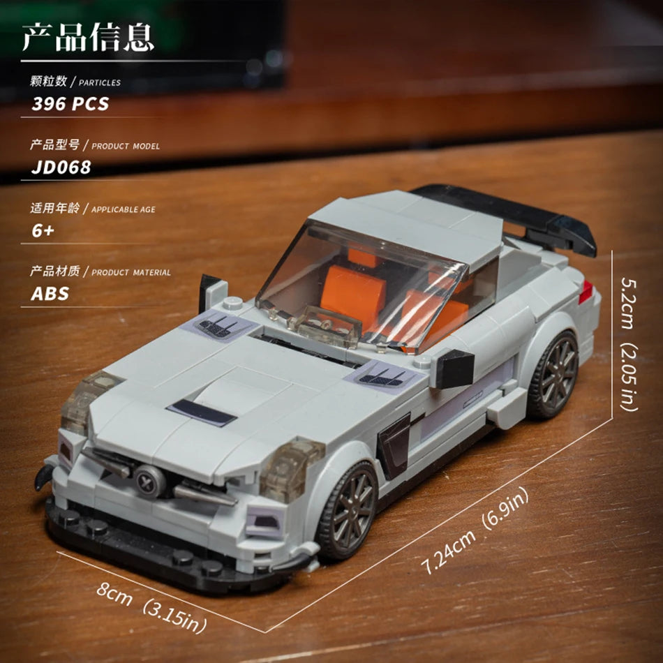 Racewagen Bouwstenen Set - Compatibel met LEGO® - Vanaf 6 jaar