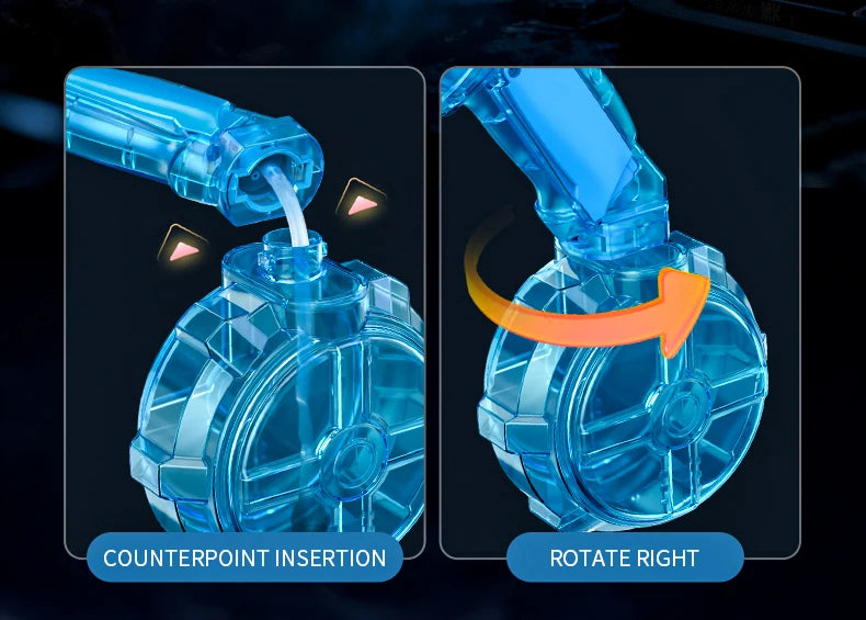 Elektrisch waterpistool met automatische wateraanvoer
