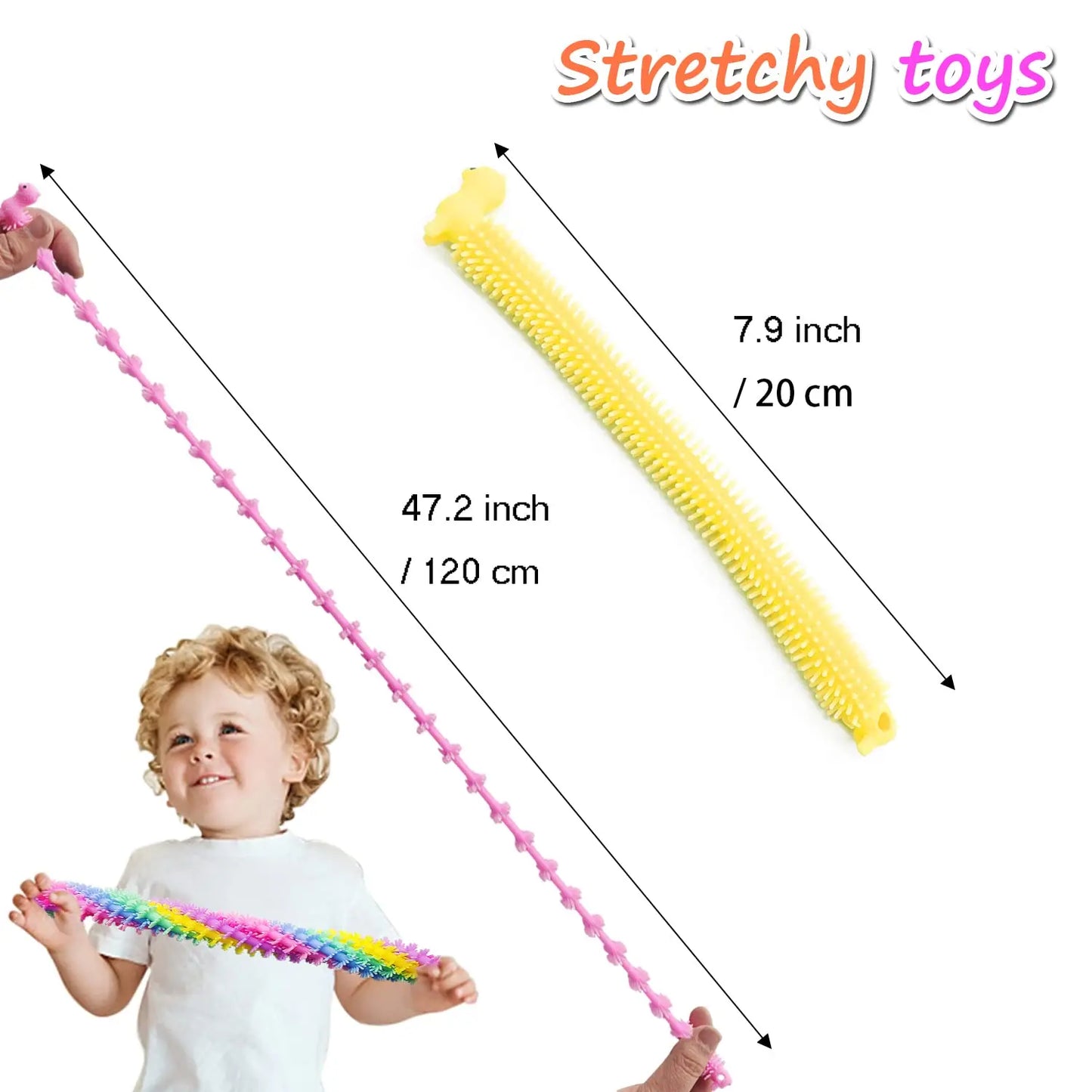 Alpaca Fidget Speeltjes - Rekbare Sensory Noodles