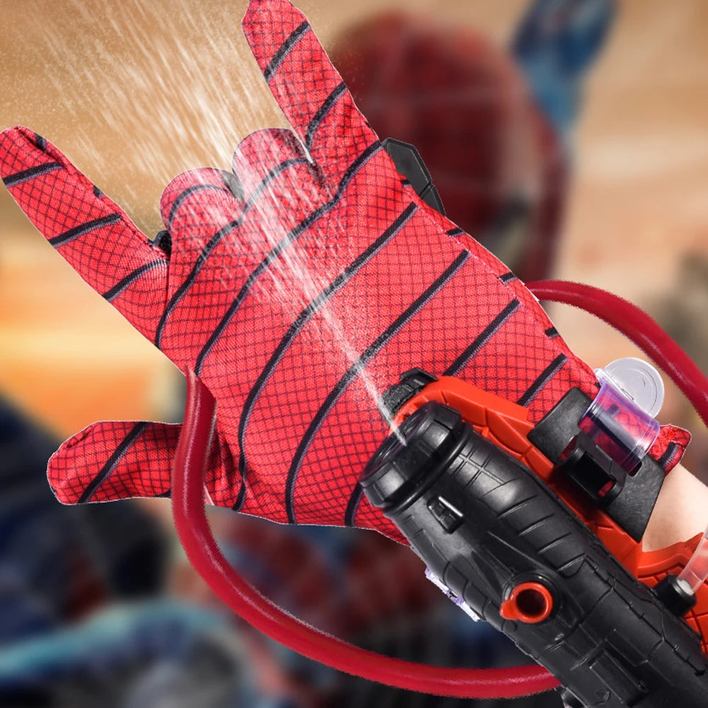 Waterpistool voor om de pols met handschoen