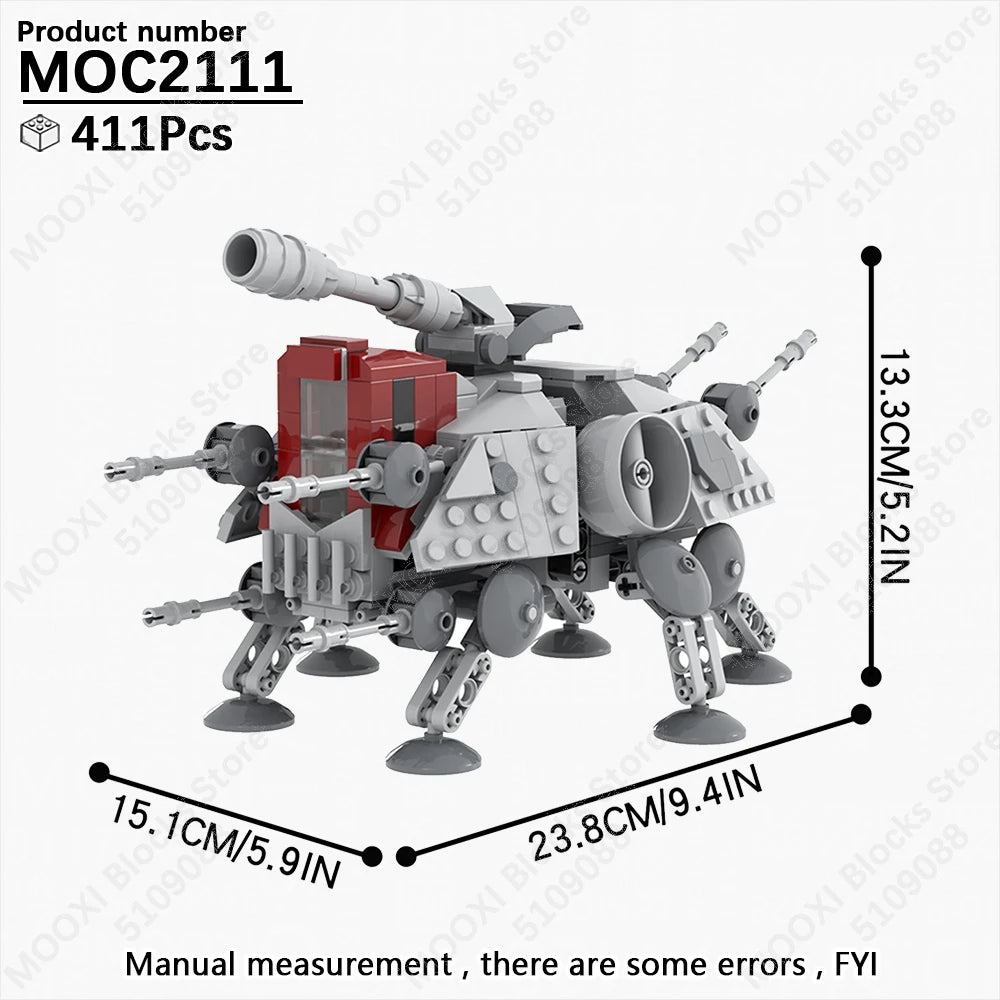 MOOXI Space Wars Bouwset: Voertuig & Tank Compatibel met LEGO®