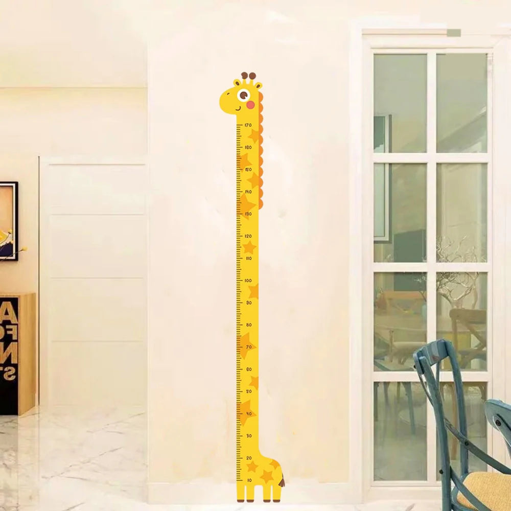 Lengtemeter Wandsticker met Dieren voor Kinderkamer