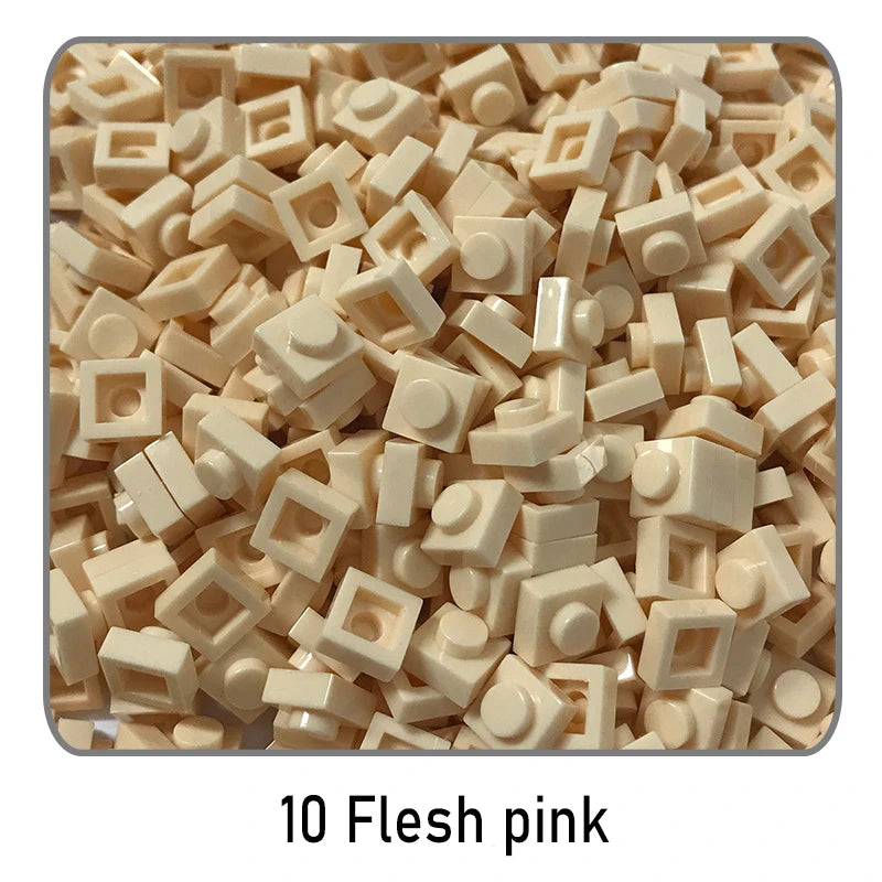 100 stuks 1x1 bouwstenen | Compatibel met Lego