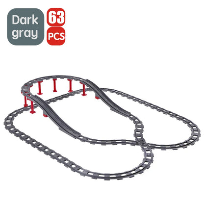 Treinrails set voor grote bouwstenen – Compatibel met Duplo®