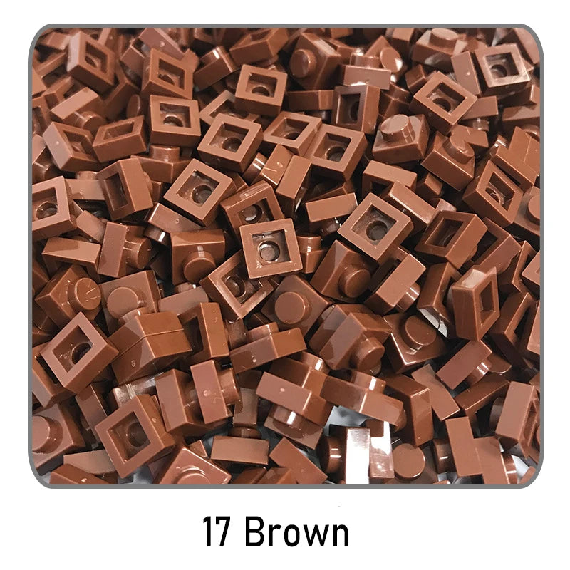 100 stuks 1x1 bouwstenen | Compatibel met Lego