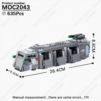MOOXI Space Wars Bouwset: Voertuig & Tank Compatibel met LEGO®