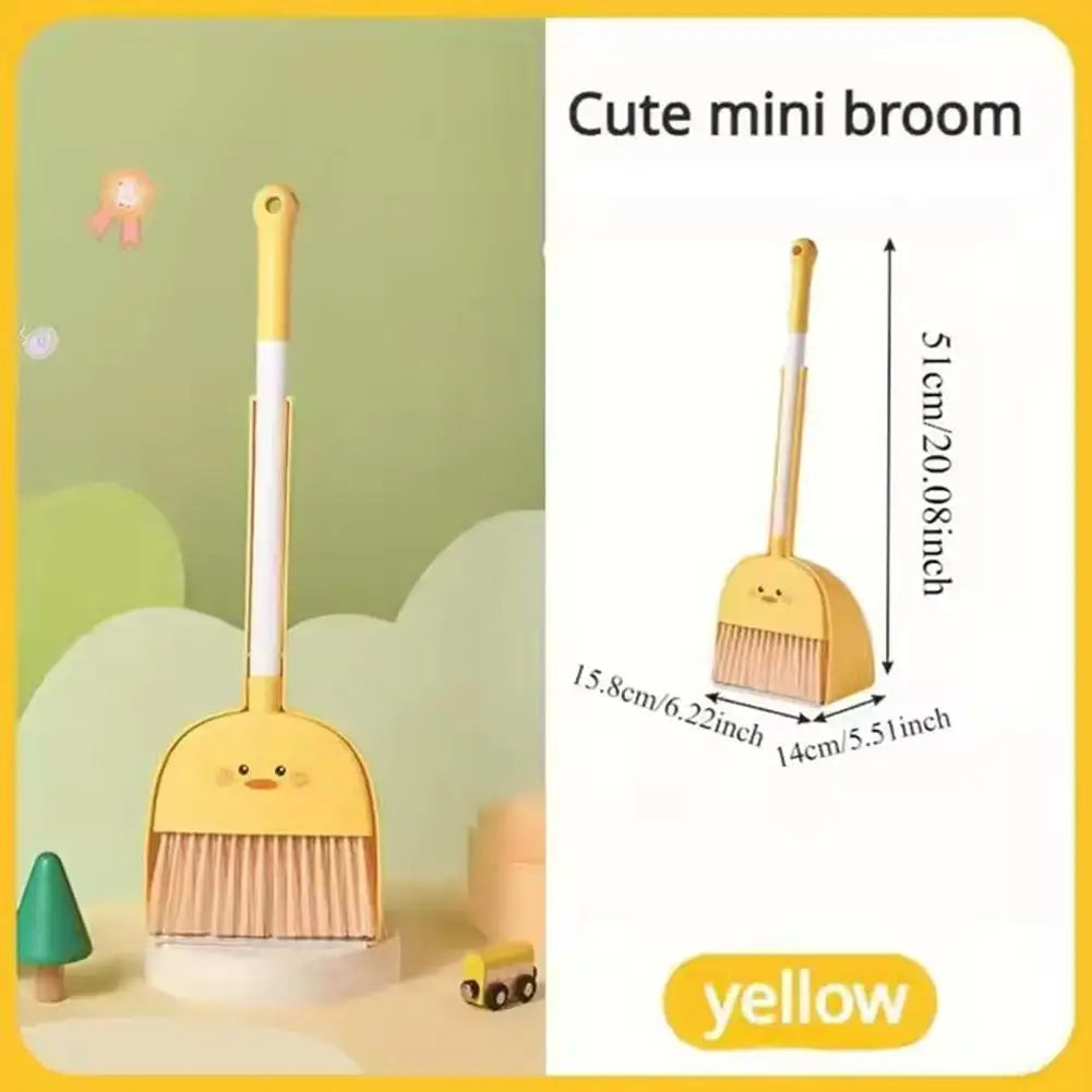 Kleine Bezem en Stoffer en Blik Speelset – Panda Design