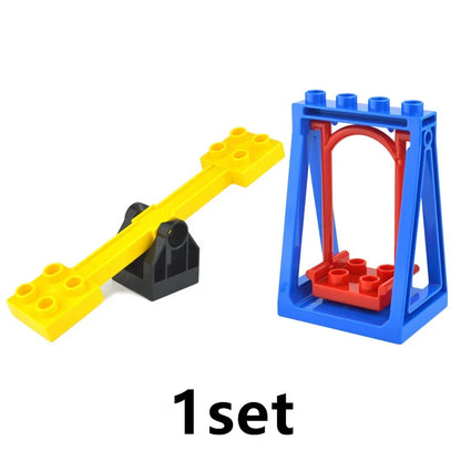 Voertuigen set voor grote bouwstenen – Compatibel met Duplo®