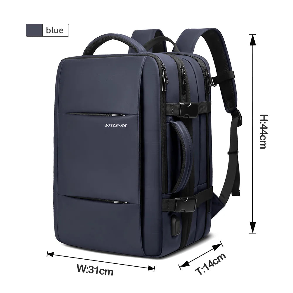Uitbreidbare Rugzak met Laptopvak en USB-poort