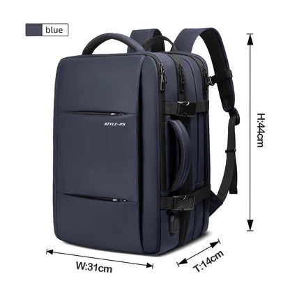Uitbreidbare Rugzak met Laptopvak en USB-poort