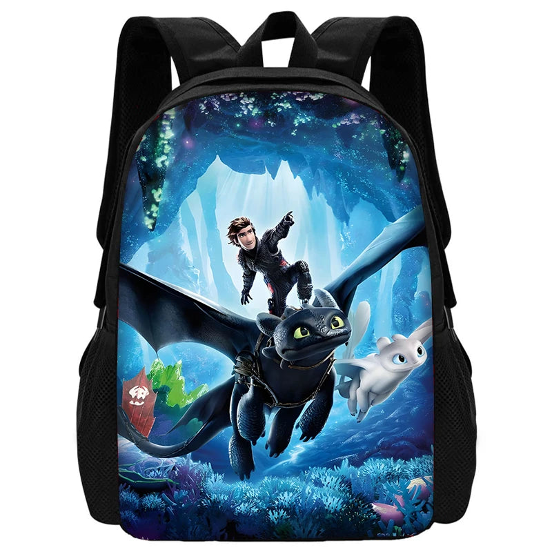 Toothless Schoolrugzak Set met Lunchtas en Etui