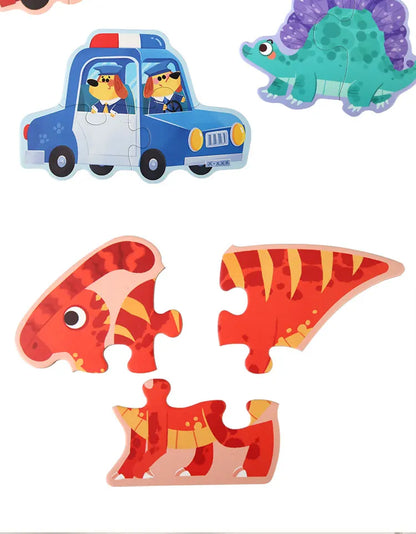 Educatieve legpuzzel set met dieren voor kinderen (verschillende moeilijkheidsgraden)
