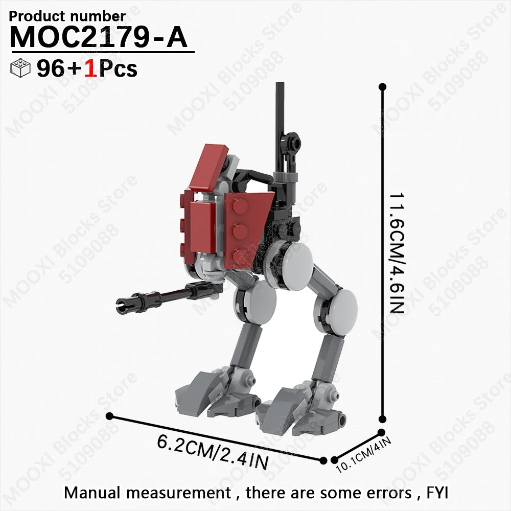 MOOXI Space Wars Bouwset: Voertuig & Tank Compatibel met LEGO®