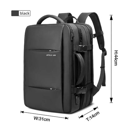 Uitbreidbare Rugzak met Laptopvak en USB-poort
