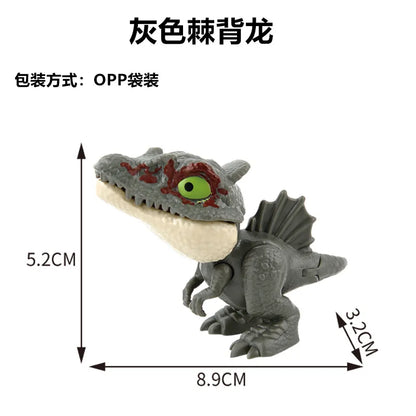 Vingerbijtende Dinosaurus T-Rex Speelfiguur met Beweegbare Gewrichten