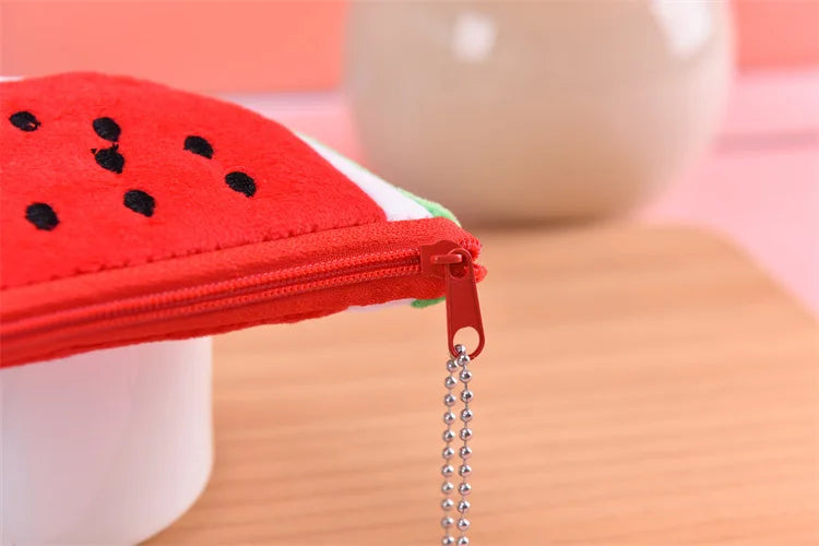 Pluche Watermeloen Portemonnee of Etui voor Kinderen