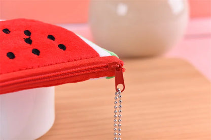 Pluche Watermeloen Portemonnee of Etui voor Kinderen